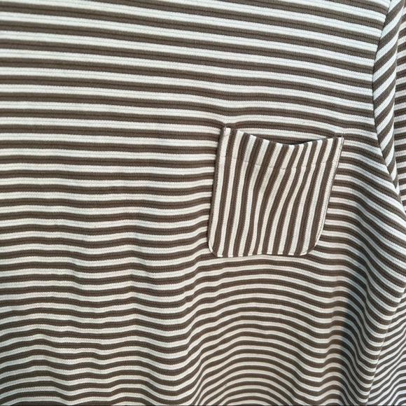 Elle Boatneck Top Beige White Stripes - Picture 5 of 9